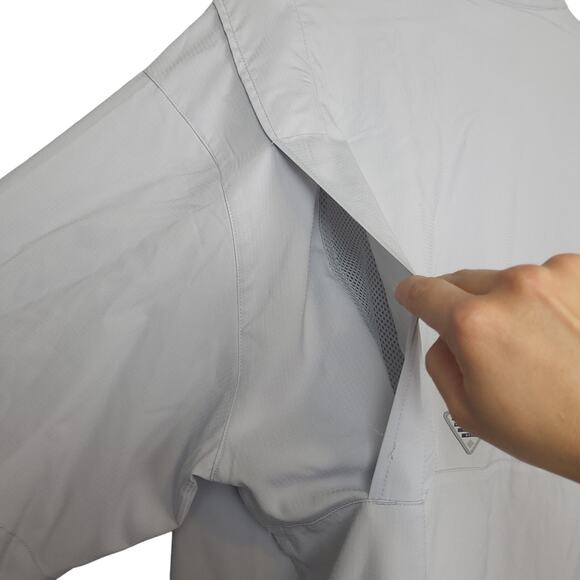 Columbia PFG Men's Short Sleeve Performance Fishing Shirt Sz L Omni-Shade Vented - Picture 8 of 12